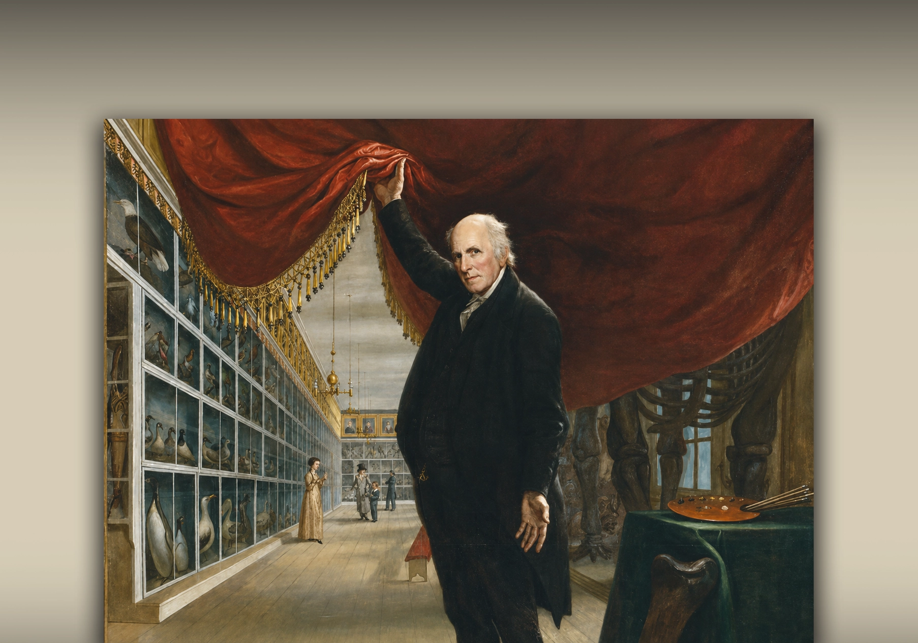 Charles Willson Peale artist in his museum - 1822