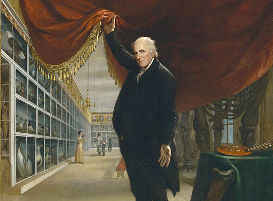 Charles Willson Peale artist in his museum - 1822