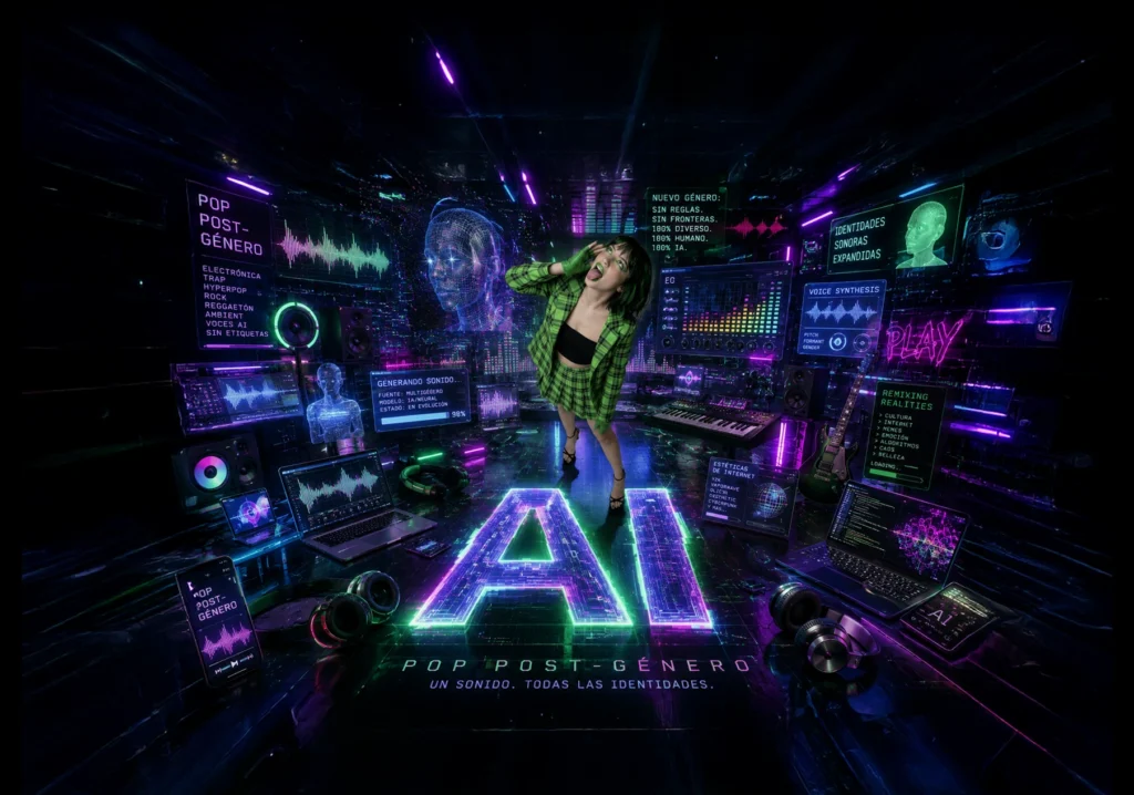 Pop post-género: Cómo la Inteligencia Artificial está cambiando la música