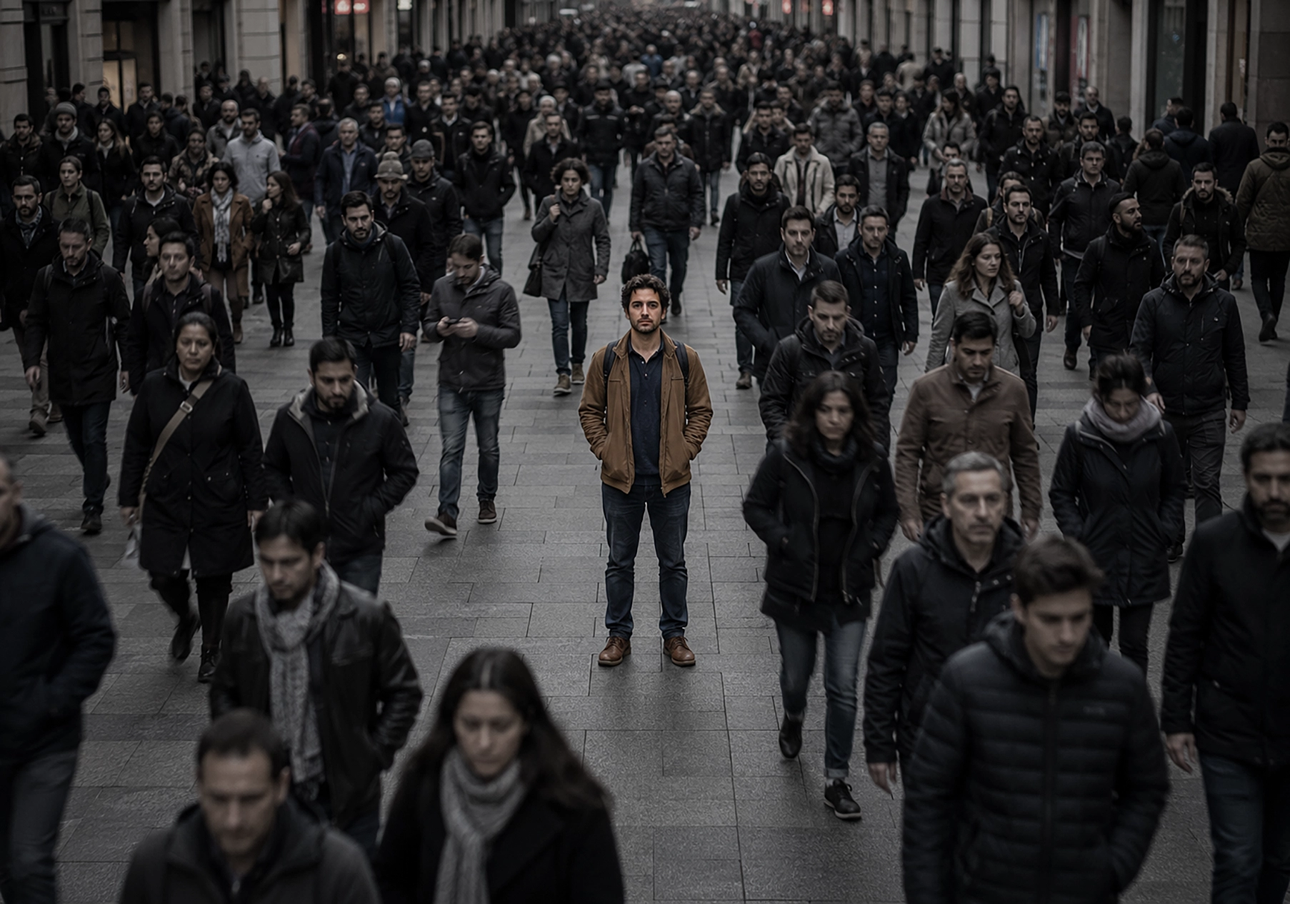 la soledad de un inmigrante en otra sociedad